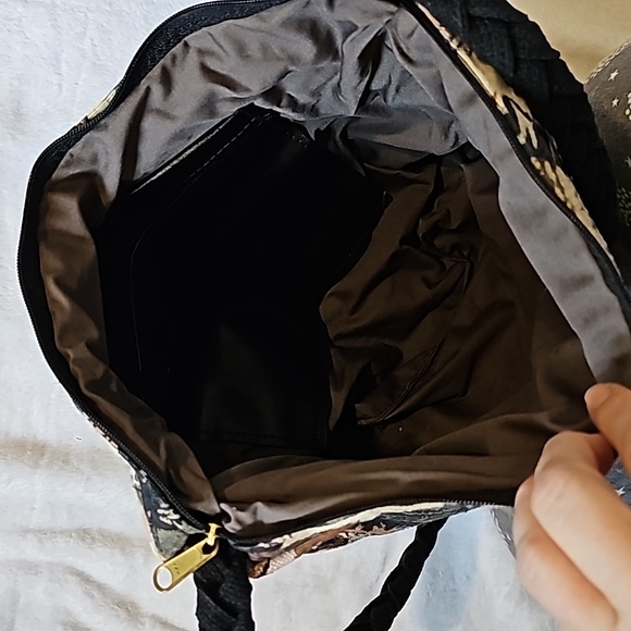 STUNNING VINTAGE CAT TAPESTRY SHOULDER BAG - Picture 5 of 13